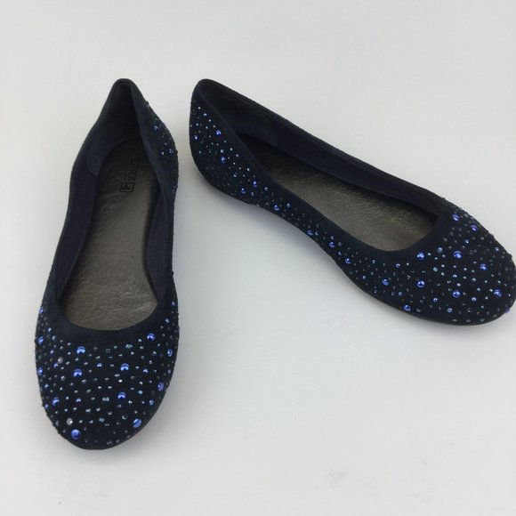 Sperry Shoes - Sperry blue beading studded flats top sider